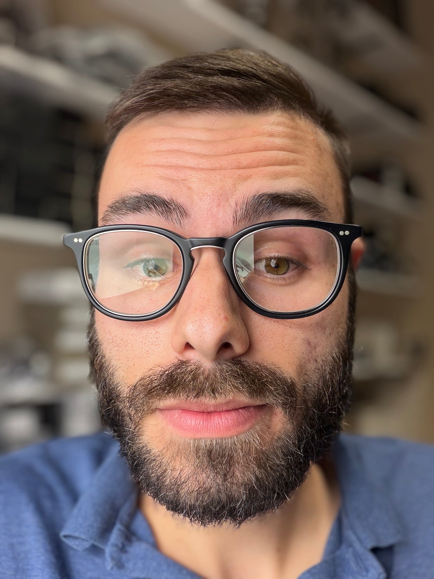 Mr. Leight Coopers C Matte Black 46mm Demo Oval Unisex Eyeglasses