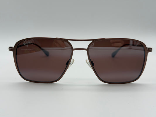 MAUI JIM Beaches 57mm R541-19A Satin Brown / Maui Rose Polarized Japan NEW