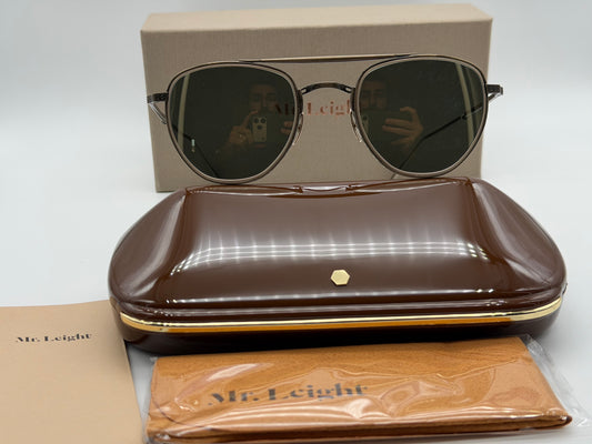 Mr. Leight Roku II 48mm Antique Gold Titanium / G15 Gold Mirror Japan NEW