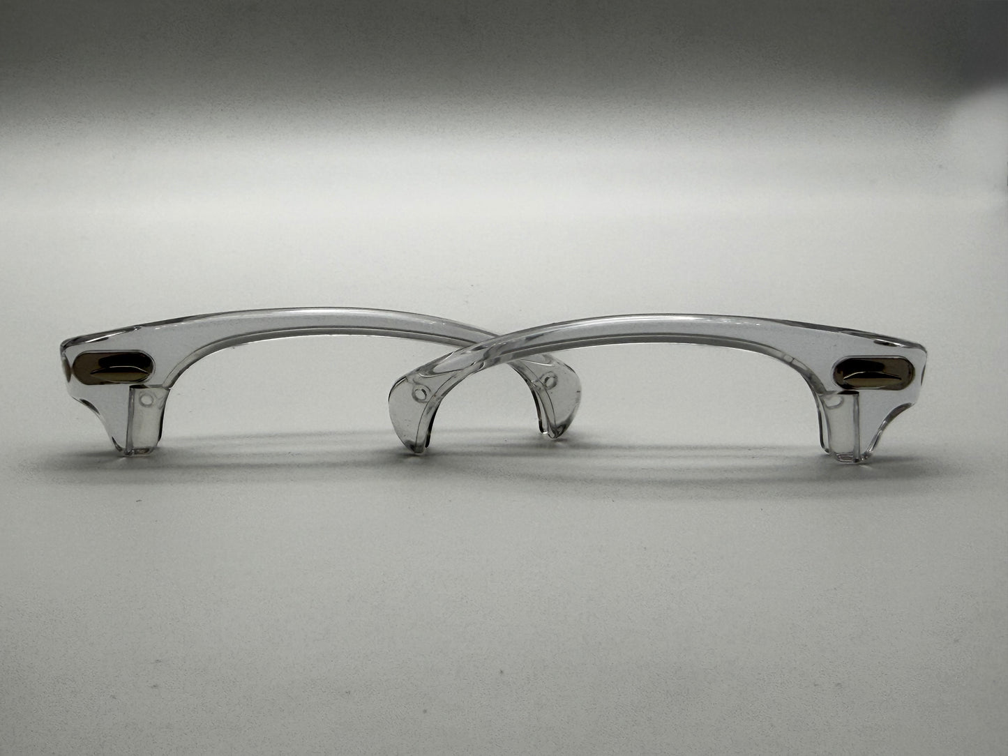 Ray Ban Clubmaster RX 5154 Transparent Front / Silver Replacement Browbar 51mm Genuine Replacement NEW