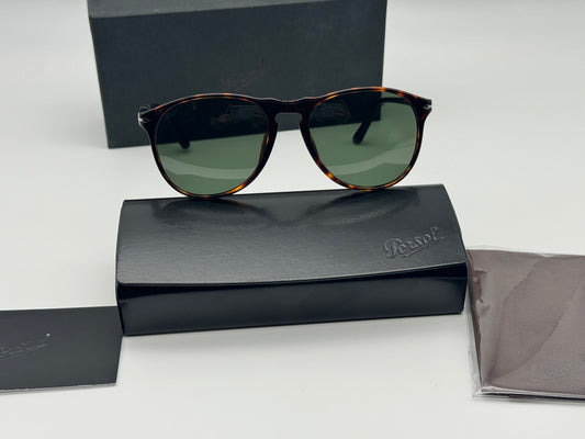 Persol PO 9649 55mm Havana / Green 24 / 31 Italy NEW