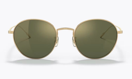 Oliver Peoples Altair OV 1306 ST 529208 50mm Gold / G -15 Goldtone Titanium JAPAN NEW
