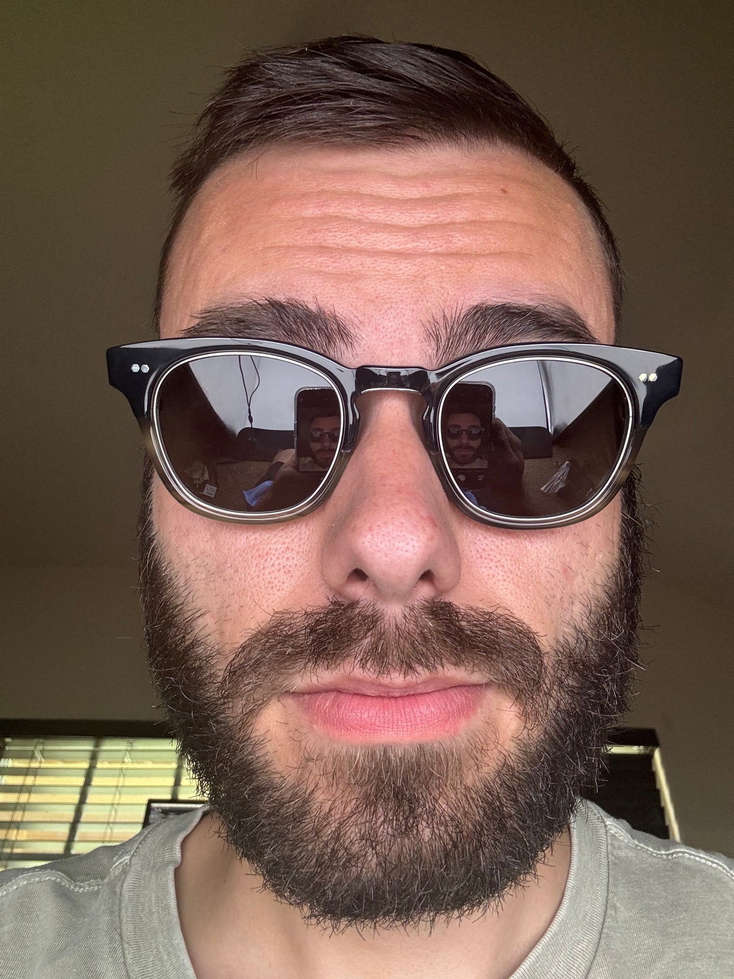 Mr. Leight Hanalei II S 45mm G- 15 Sycamore Laminate Pewter Oval Unisex Sunglasses ML2022 SYCL-PW/G15 Japan NEW