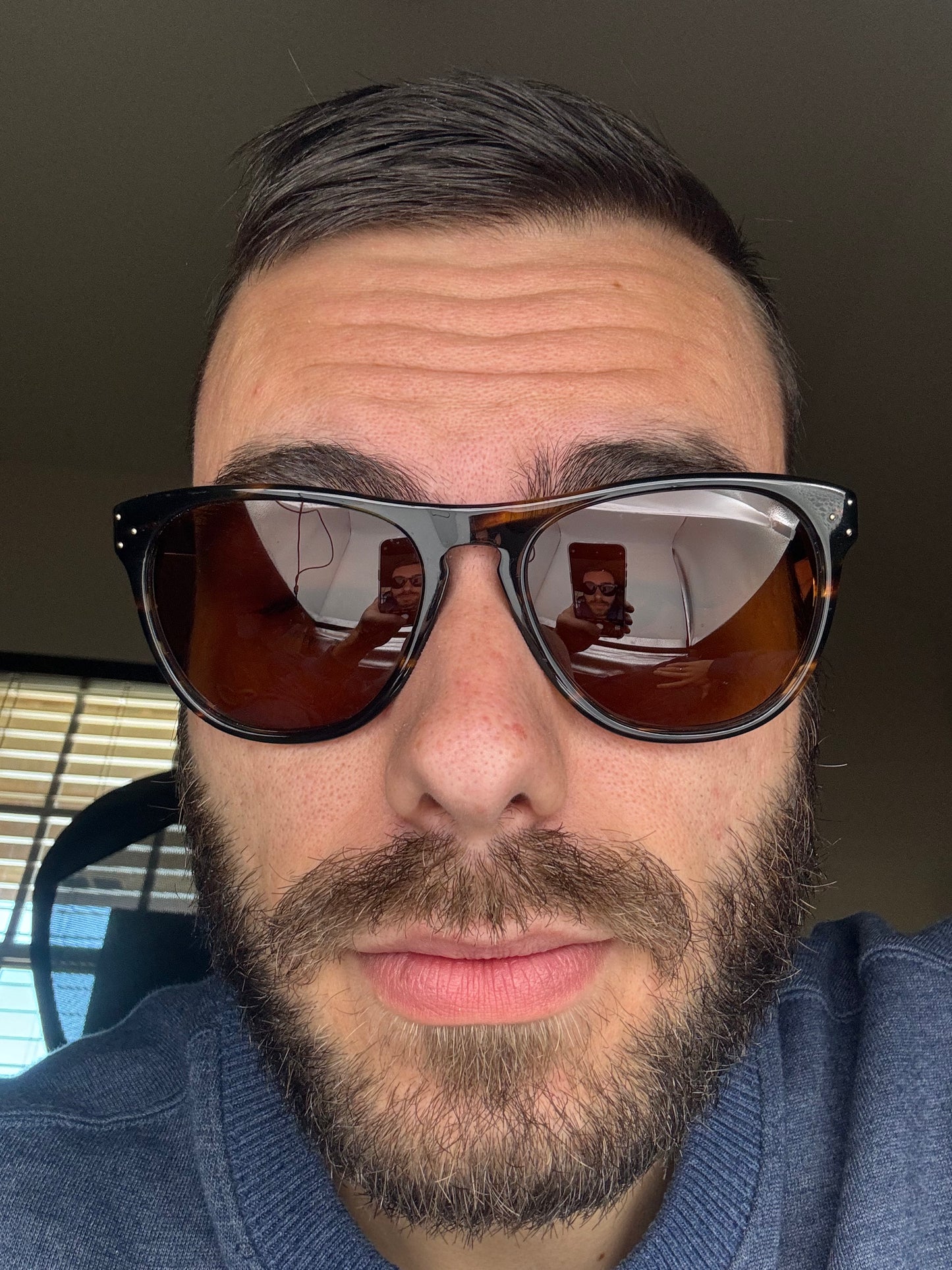 Oliver Peoples Daddy B 58mm Cocobolo Brown Polarized Sunglasses OV5091S 4815 Japan Preowned