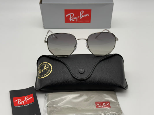 Ray-Ban RB 3682 Hexagonal 51mm Silver / Gray Gradient 003 / 11 NEW