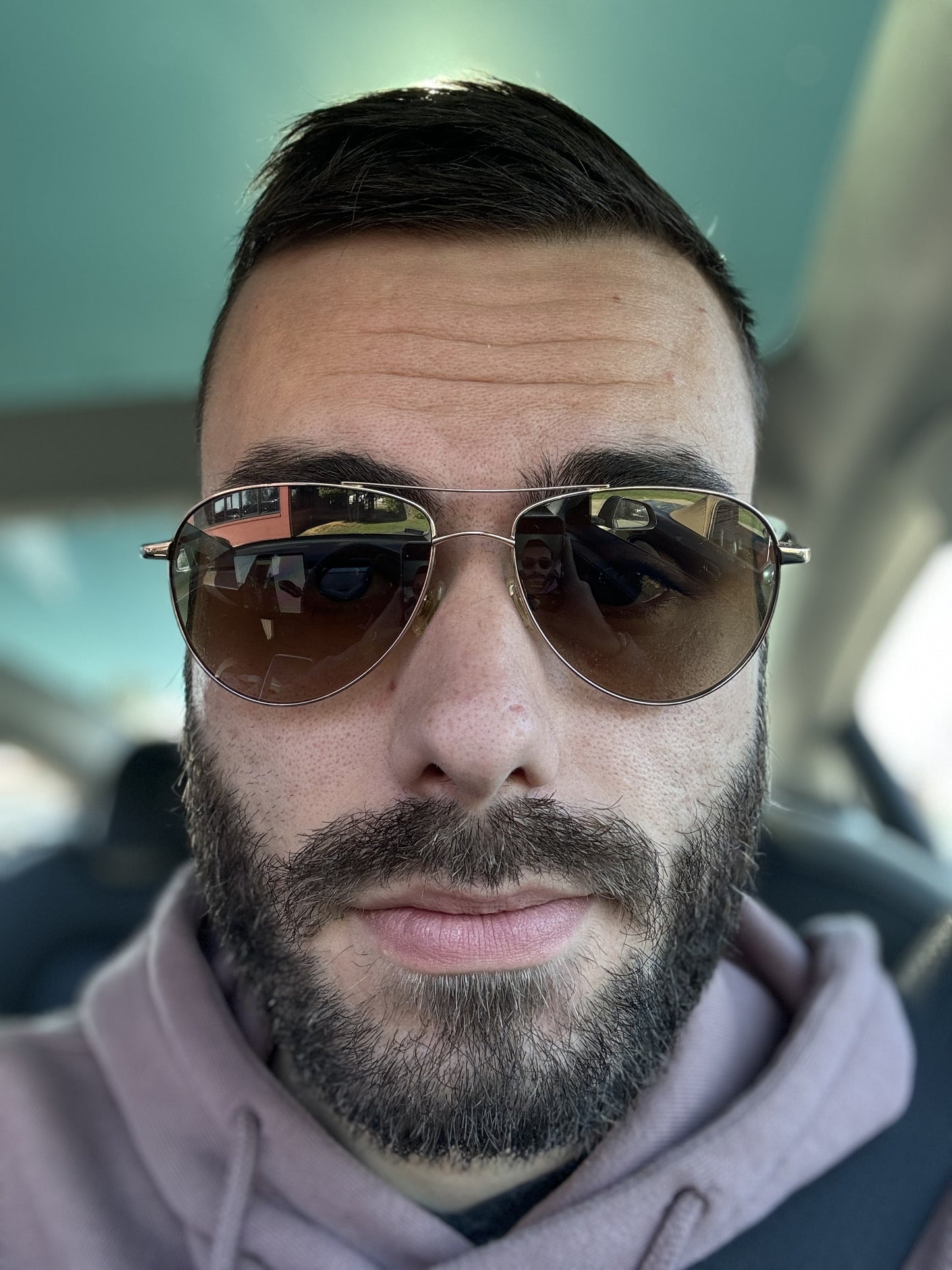 Oliver Peoples Benedict 59mm OV 1002 S 5035P1 Gold / Brown Gradient Photochromic Polarized Italy Preowned