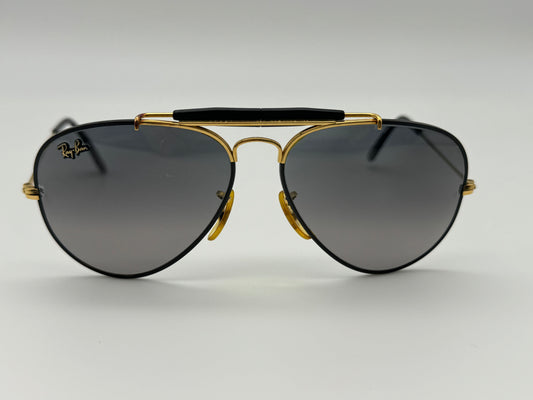 Ray-Ban Precious Metals Outdoorsman 58mm W0555 Gold / Black Photochromic Vintage B&L READ description