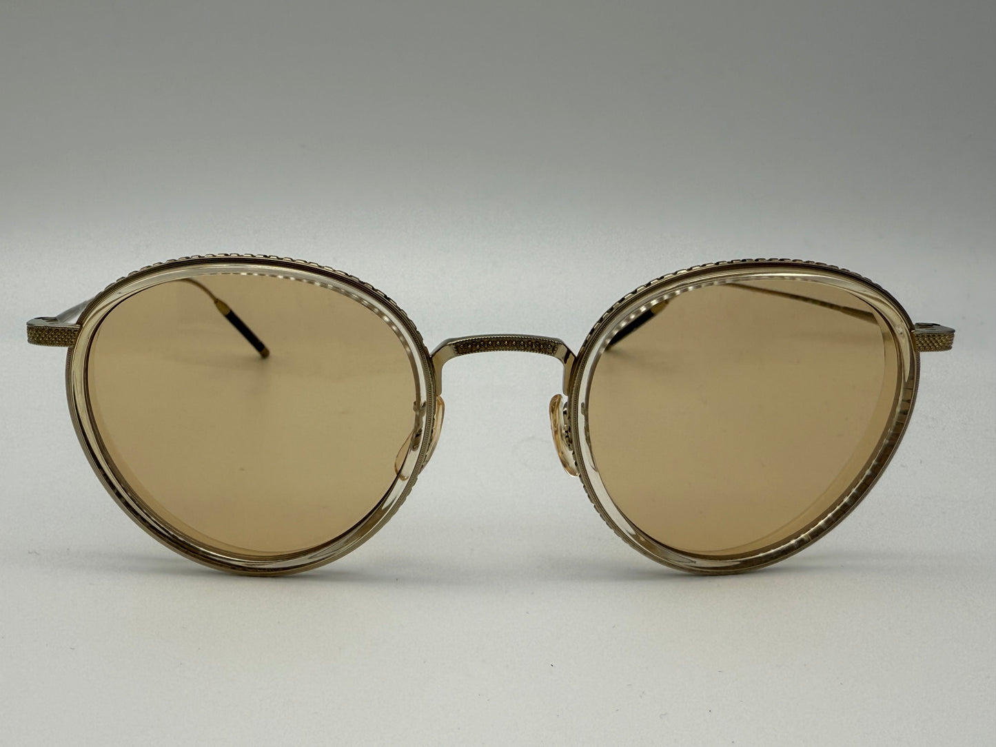 Oliver Peoples TK-8 48mm Titanium Gold / Buff - Demo Lens OV 1318 T 5327 Japan NEW