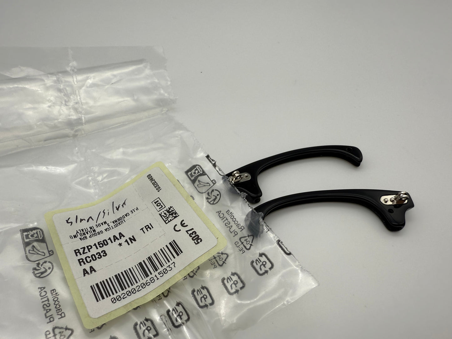 Genuine Ray Ban RB3016 Clubmaster Replacement Black / Silver Front Browbars 51mm Authentic NEW