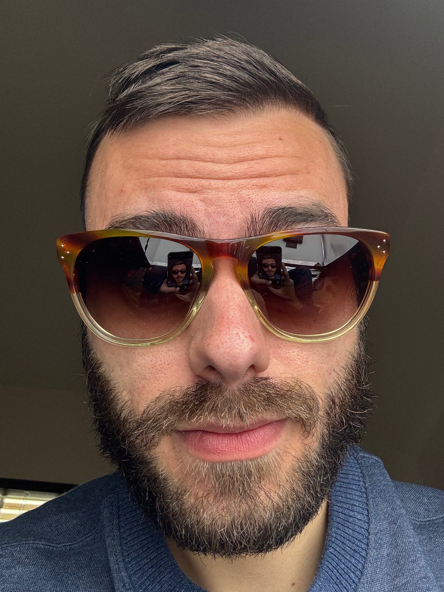 Oliver Peoples Daddy B 58mm OV5091S 1239/13 T58 Amber Tortoise Buff Gradient PREOWNED