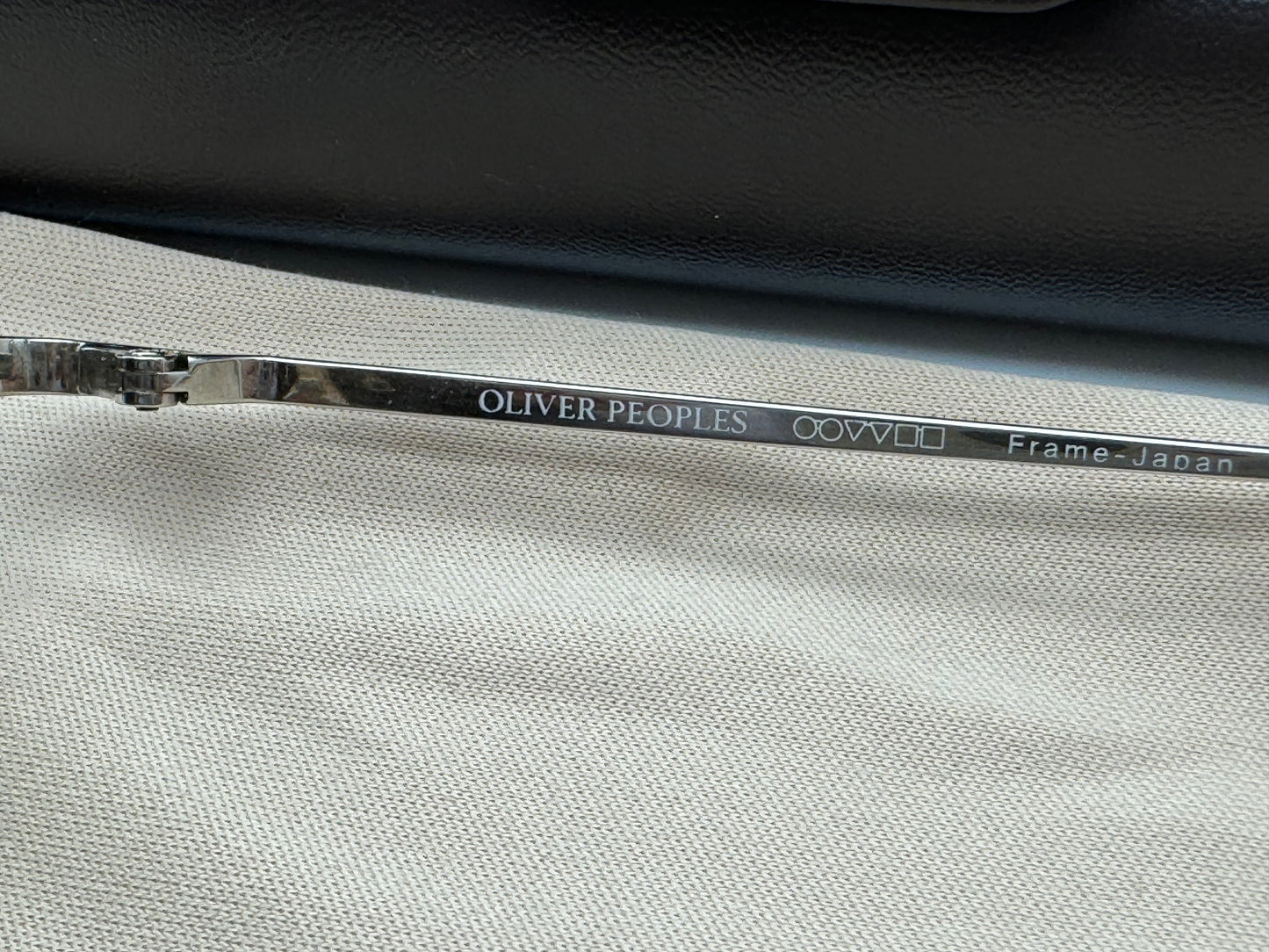 Oliver Peoples Victory 55 Silver new Yellow Glass OXP Lens Preowned