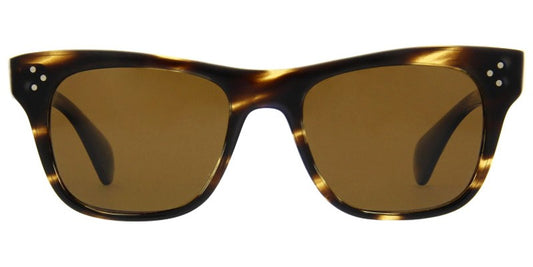 Oliver Peoples Jack Huston 52mm Cocobolo / Brown VFX + Polarized Glass Lenses OV 5302 1003N6 Italy Preowned