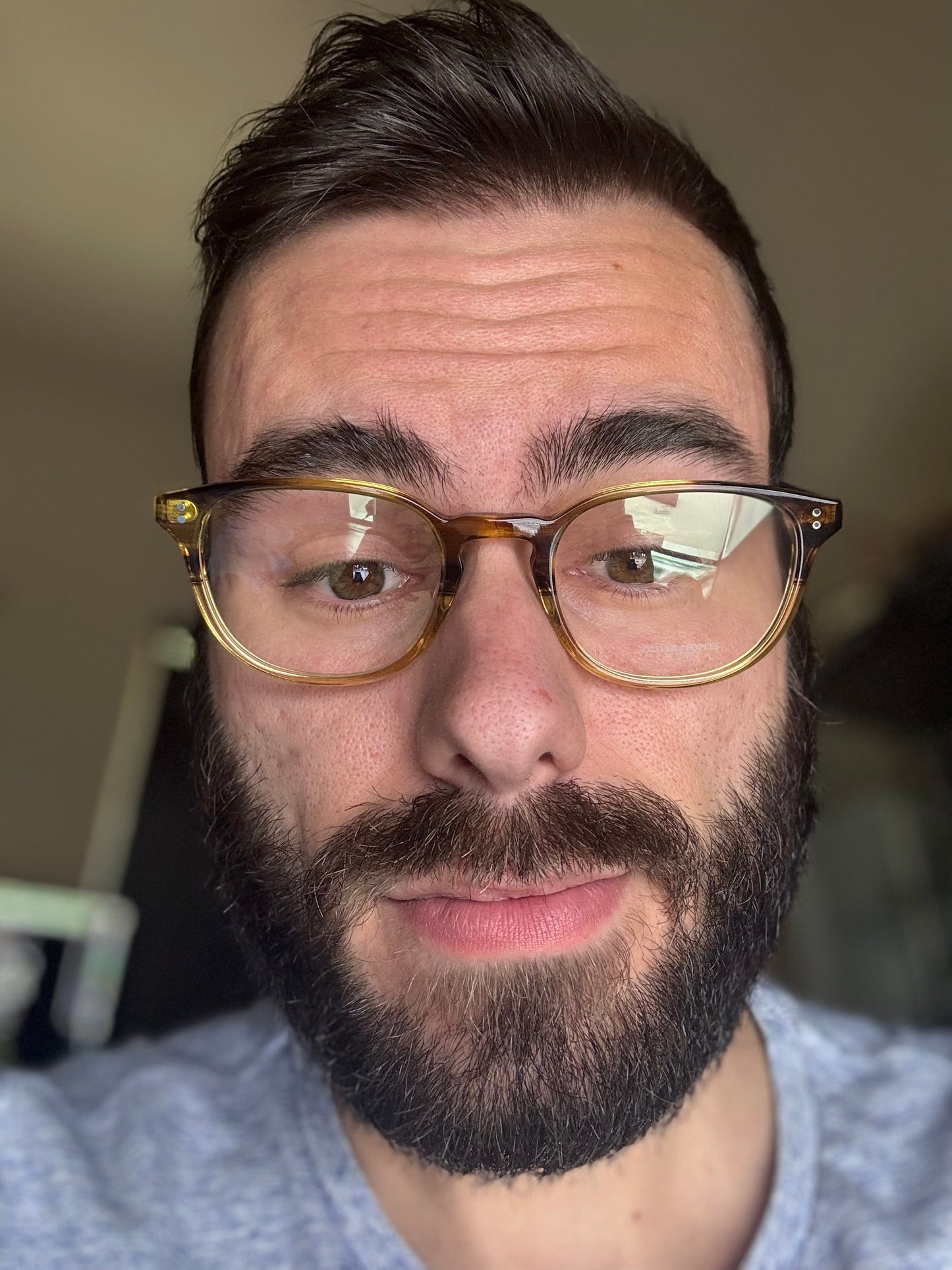 Oliver Peoples Fairmont 49mm Canarywood Gradient Eyeglasses OV 5219 1703 Italy NEW