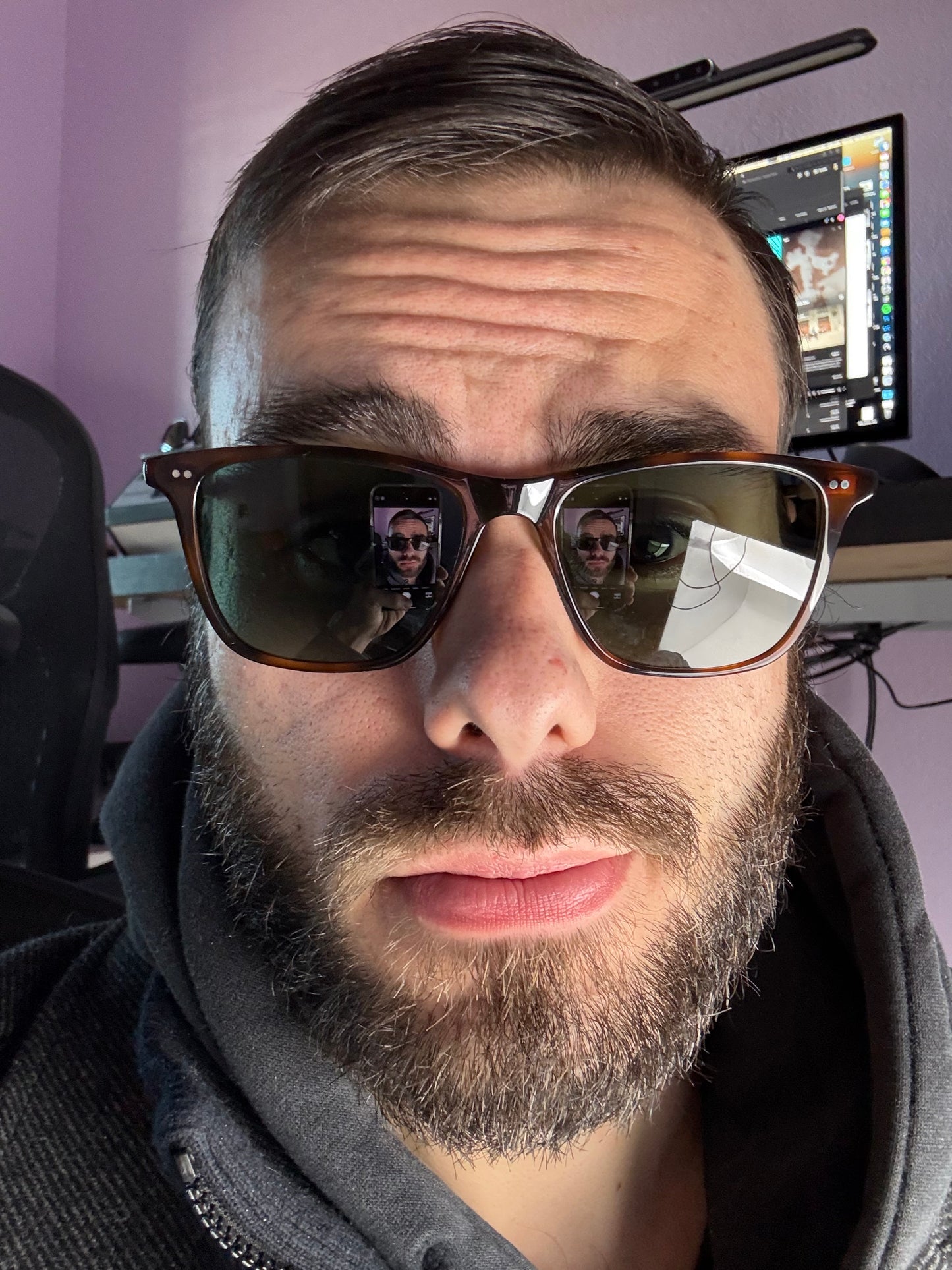 Garrett Leight California Hayes 52mm Spotted Brown Shell / Pure G 15 Polarized NEW