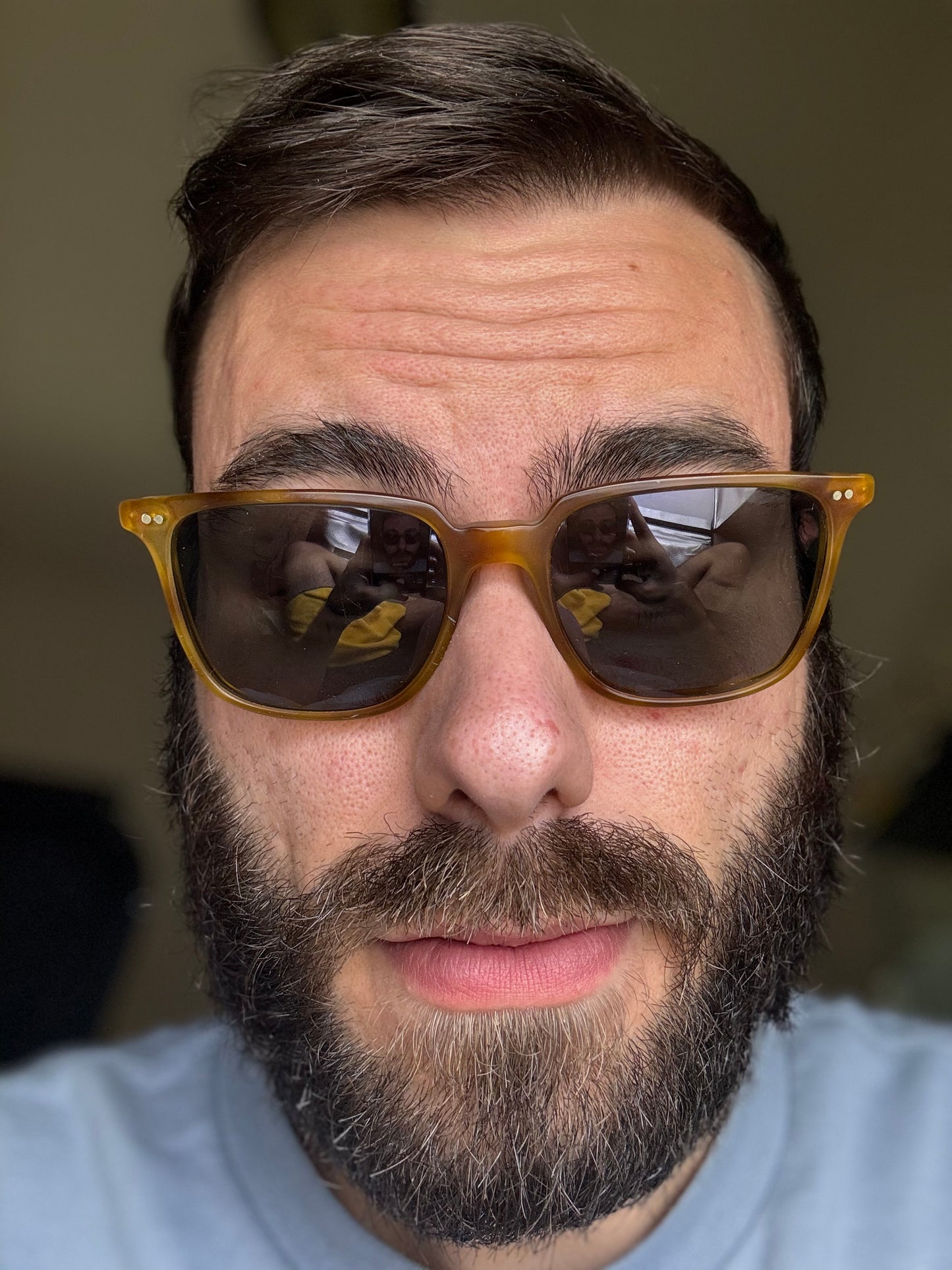 Oliver Peoples Opll Sun Semi Matte Havana Indigo Photochromic OV 5316 SU 1483R8 53 READ DESCRIPTION