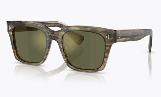 Oliver Peoples Ollice 52mm Soft Olive Bark / G-15 Goldtone OV 5564 173508 Missing Box