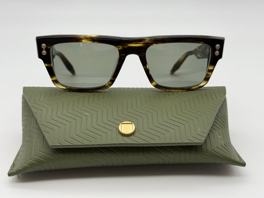 Akoni LEO 54mm Dark Tortoise/ G 15 Titanium Acetate Preowned Japan