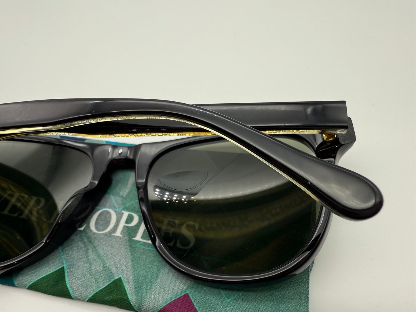 Oliver Peoples Daddy B. 58mm 1st Gen OV 5091S 4590 Black Gold / Green Japan Preowned