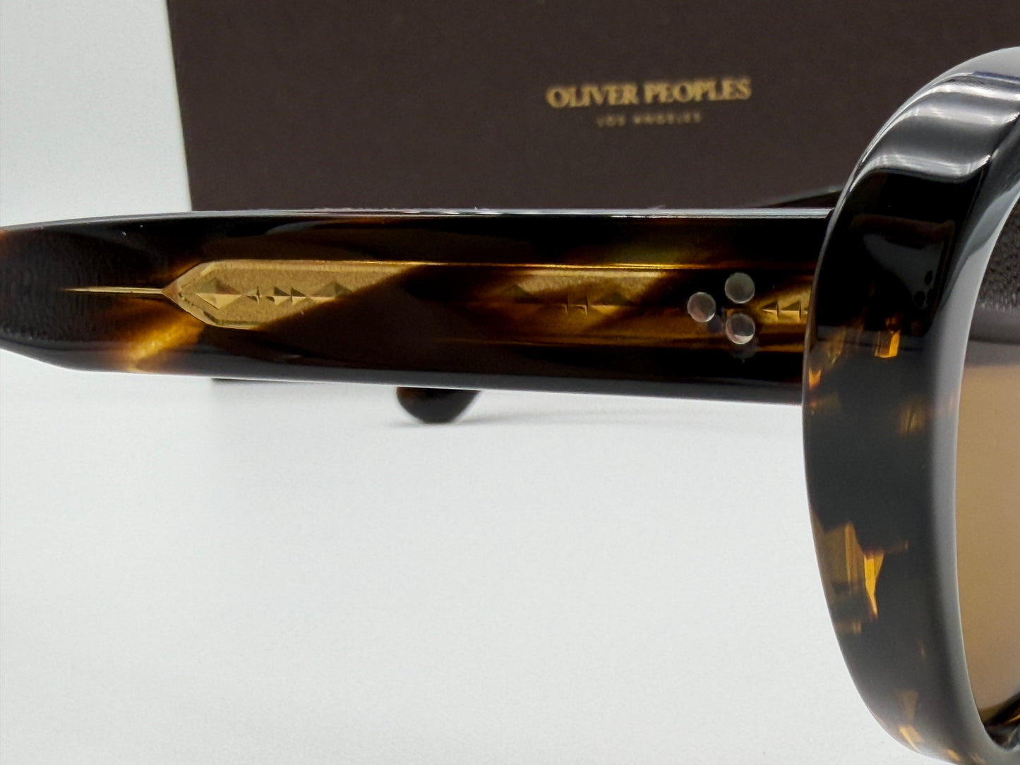 Oliver Peoples Zarene 55mm Cocobolo / Brown Polarized OV 5420 SU 100383 Italy NEW