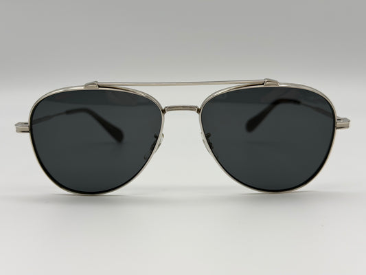 Oliver Peoples RIKSON 56mm OV 1266ST Silver Gray Titanium 503687 Japan Preowned