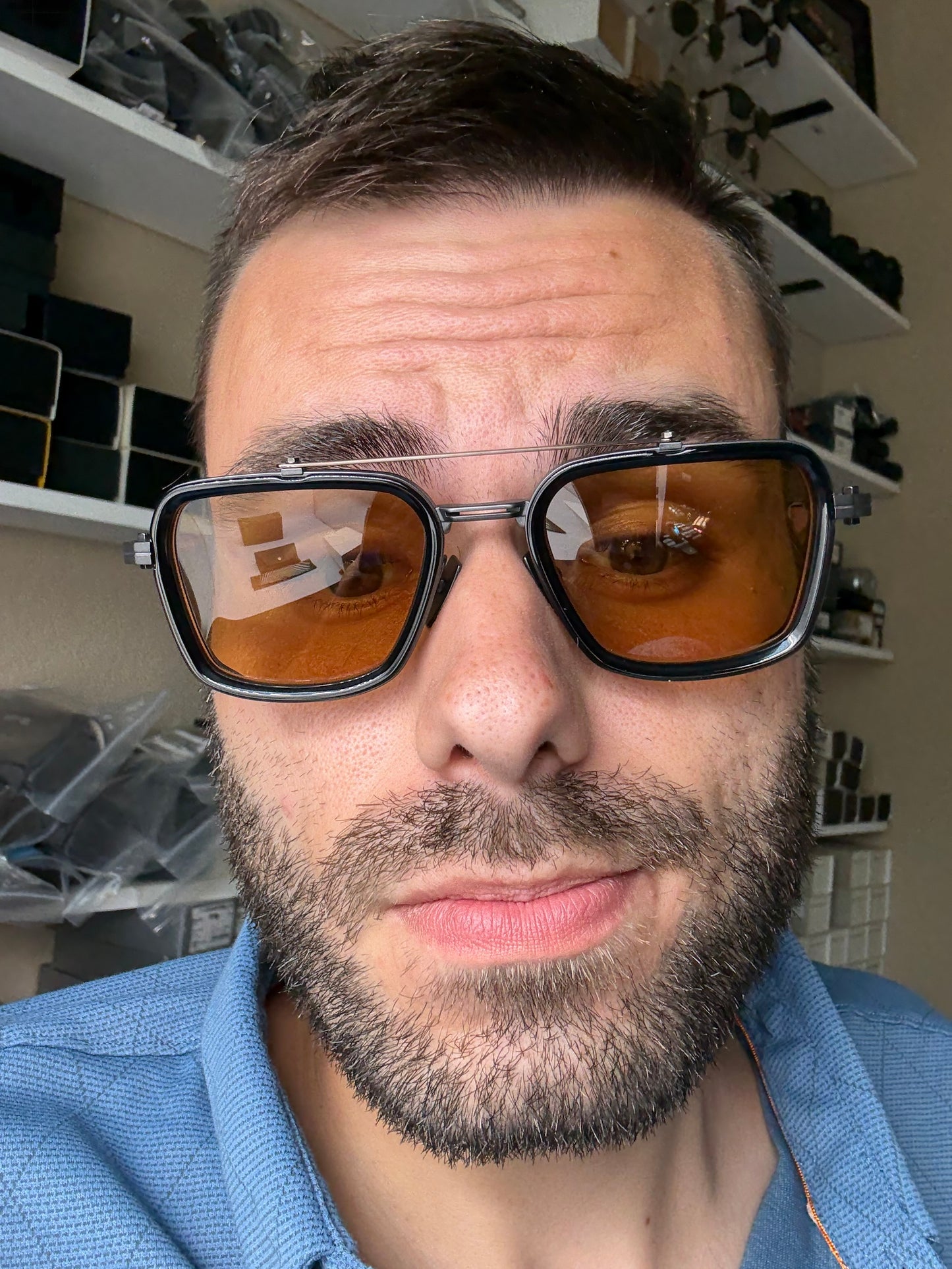 Akoni Solis 51mm Black Iron - Bronze - Black Crystal / Senape Lens Japan Open Box