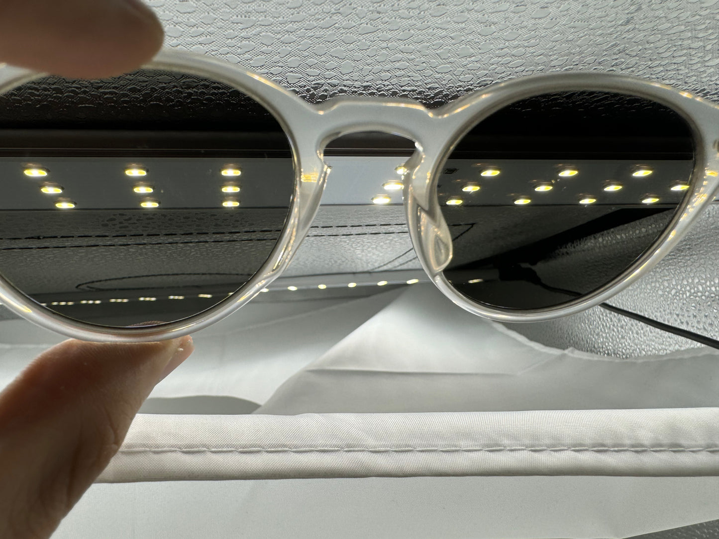 Oliver Peoples O’Malley NYC The Row 48mm OV 5183 1608R5 Dove Gray Silver Mirror Preowned