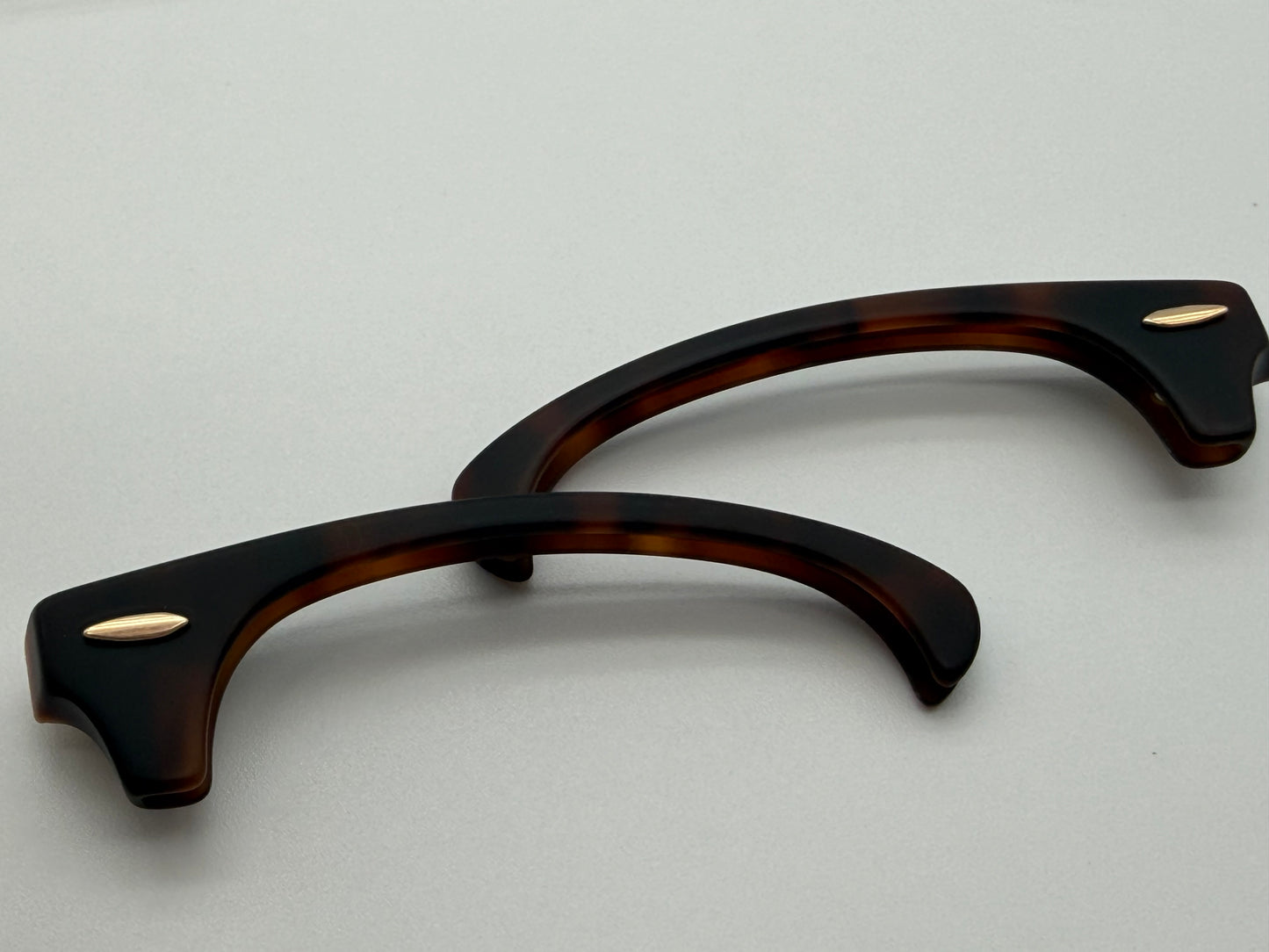 Genuine Ray Ban RB3016 Clubmaster Replacement Matte Tortoise / Gold Front Browbars 51mm Authentic NEW