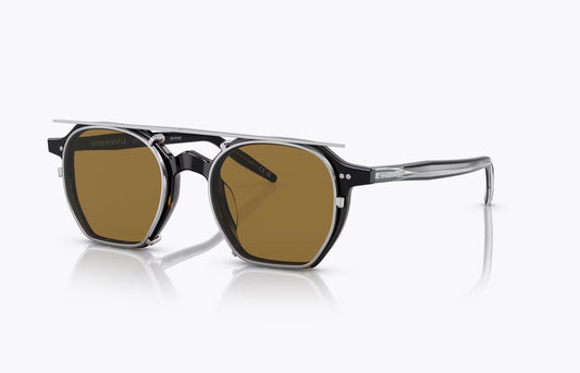 Oliver Peoples G. PONTI -5 47mm OV 5489 1722 Black / 362 Gradient Cognac Lens Japan NEW