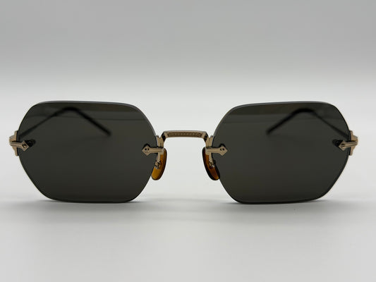 Oliver Peoples TK-13 Sun 52mm Gold Titanium / Brown OV1353 ST 603571 Japan Preowned