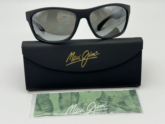 Maui Jim Tumbleland 62mm MJ 770-2M Square Black Neutral Gray Glass Polarized Sunglasses New Missing box