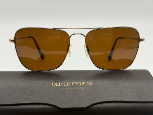 Oliver Peoples Patten 57mm OV 1060 5037 / N9 Rose Gold / JAVA Polarized VFX Preowned