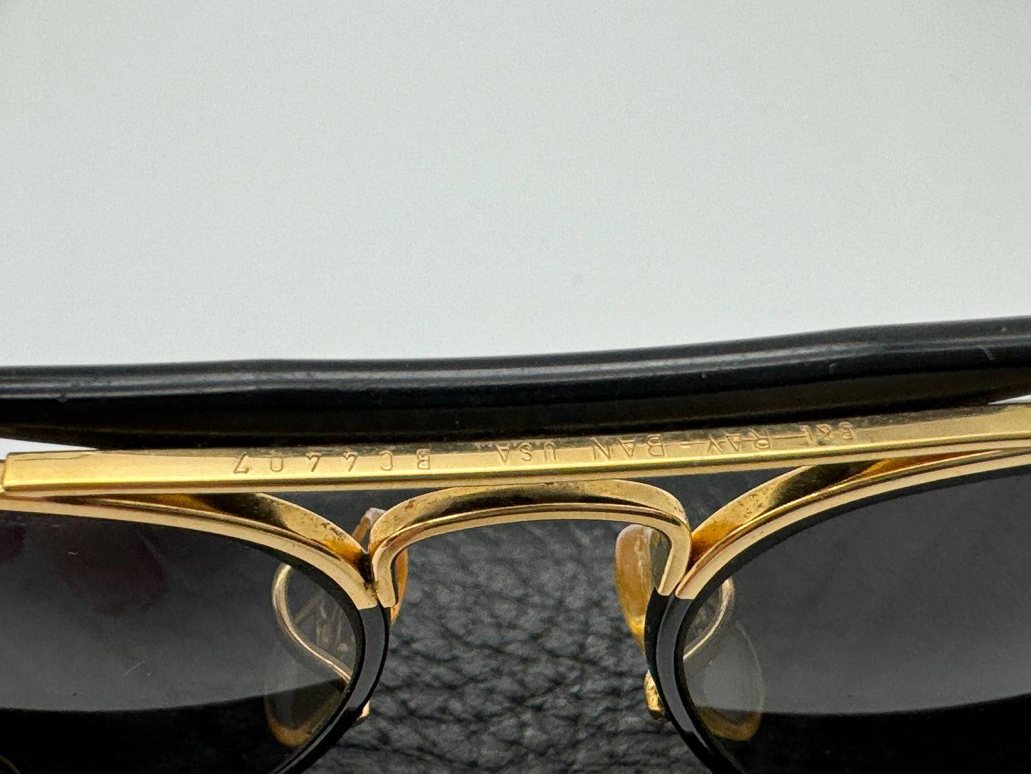 Ray-Ban Precious Metals Outdoorsman 58mm W0555 Gold / Black Photochromic Vintage B&L