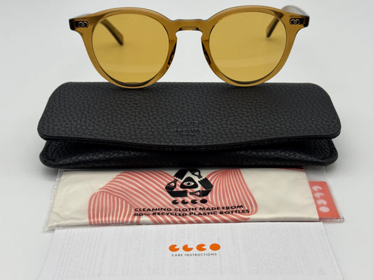 Garrett Leight CLUNE X SUN 47mm Pure Maple / Caramel NEW