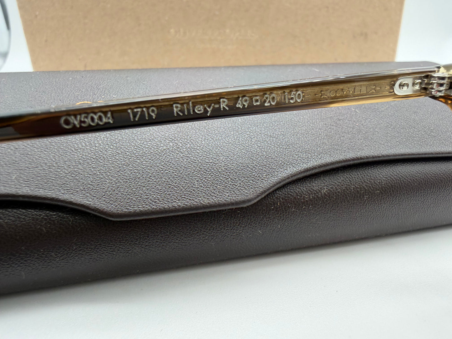 Oliver Peoples Riley R 49mm Olive Smoke / Demo Lens Eyeglasses OV 5004 1719 Italy NEW