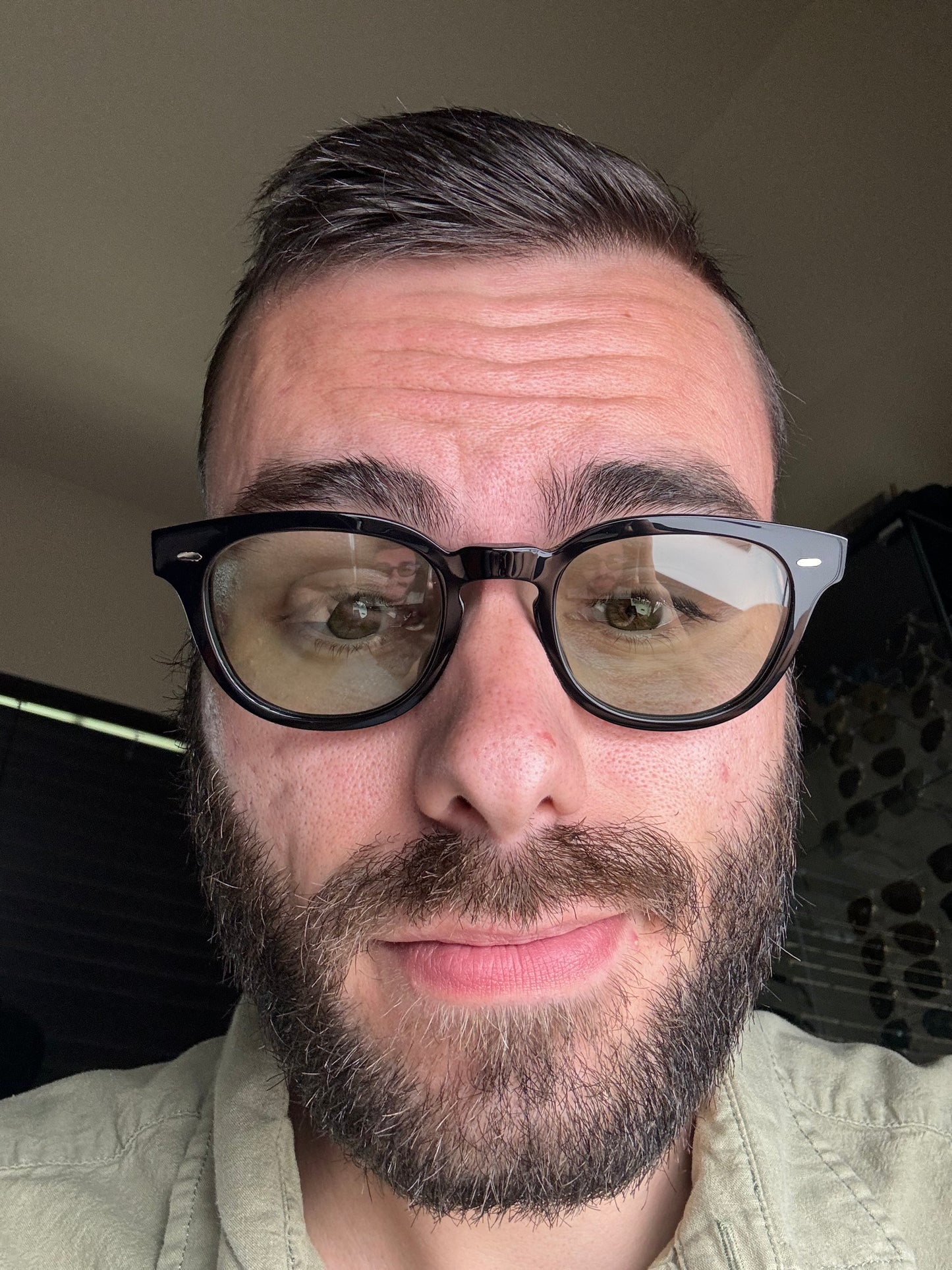 Oliver Peoples N.01 47mm Black / Green Wash OV 5528 U 0Nly Collection