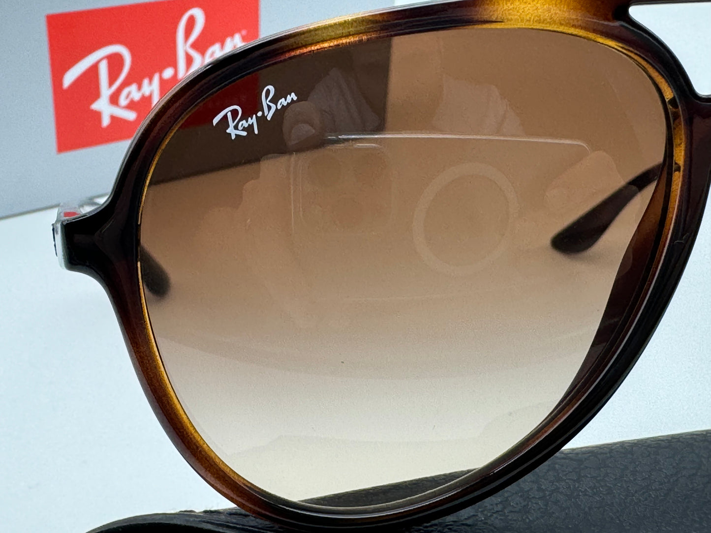 Ray Ban RB 4376 57mm Aviator Style Havana / Brown Gradient 710 /13 NEW