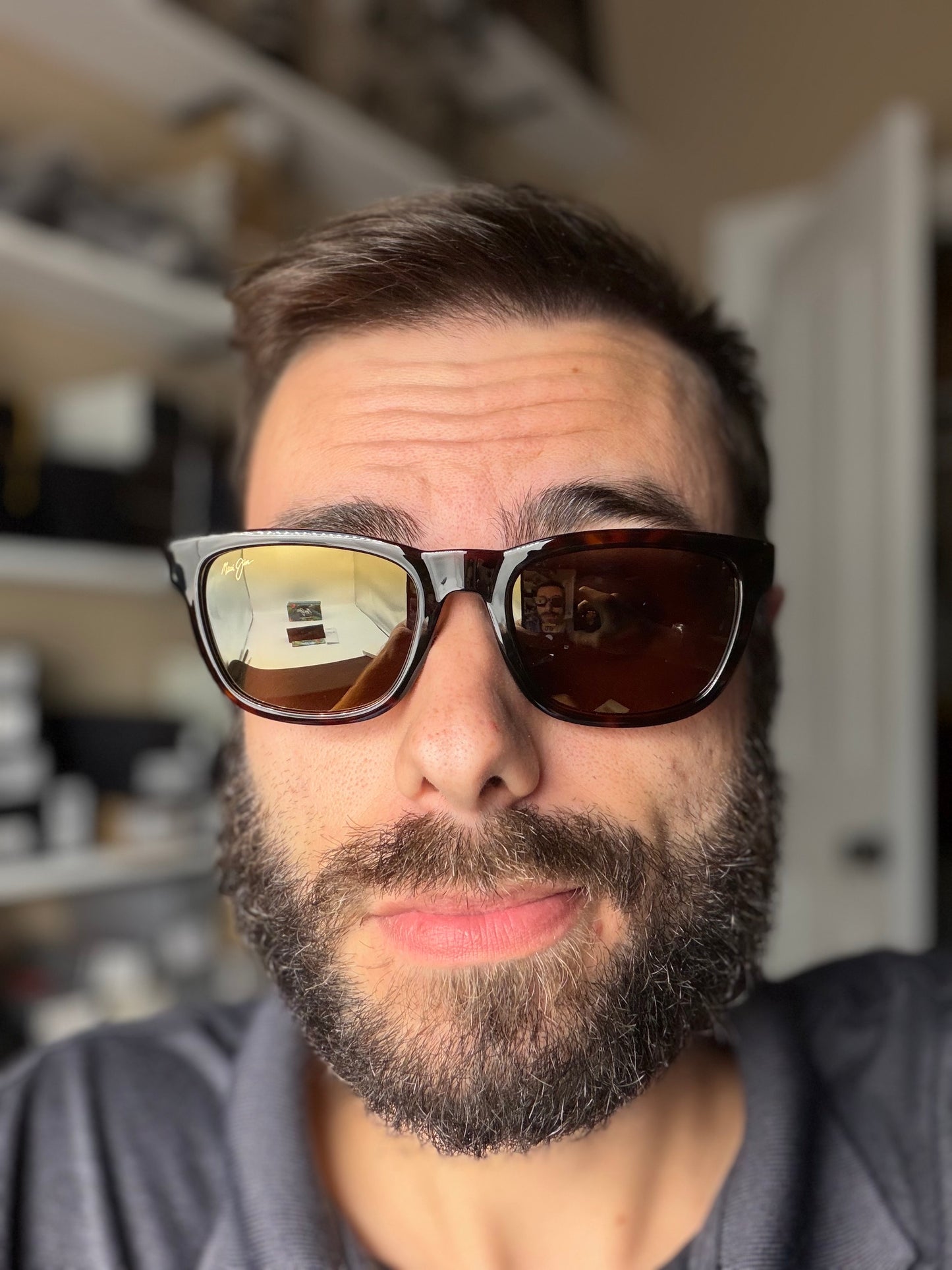 MAUI JIM KAPI'I 54mm Shiny Dark Havana / HCL Bronze Polarized MJ617-10 Italy NEW