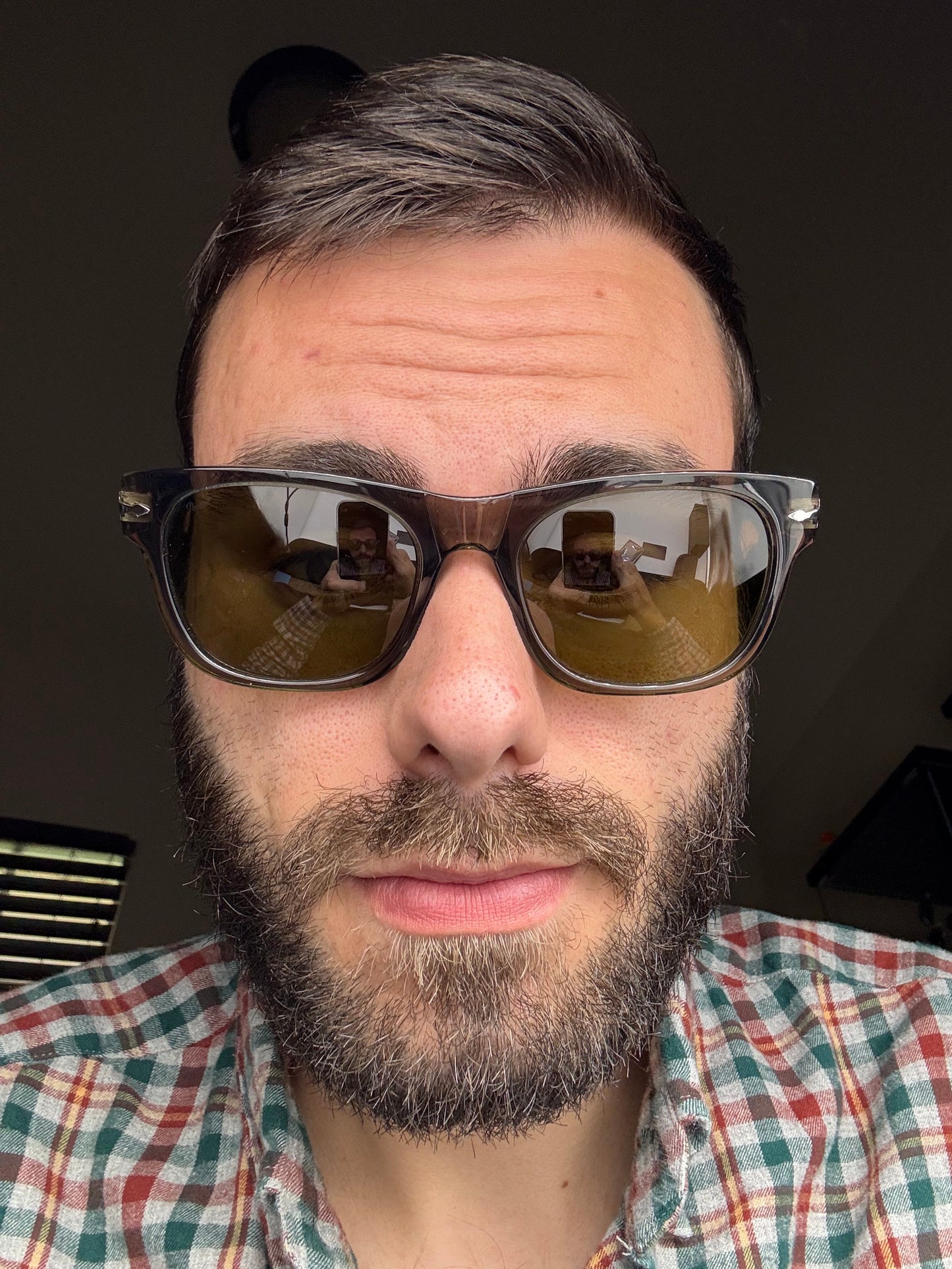 Persol PO 3269 54mm Opal Smoke / Light Green 11034E Italy NEW