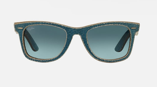 Ray Ban Wayfarer 52mm Polished Light Blue Denim / Blue Gradient NEW