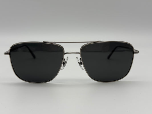 Oliver Peoples Shaefer VFX POLARIZED 55mm OV 1146 ST 504/7C Titanium Silver With Additional Blue Photochromic Lenses PREOWNED