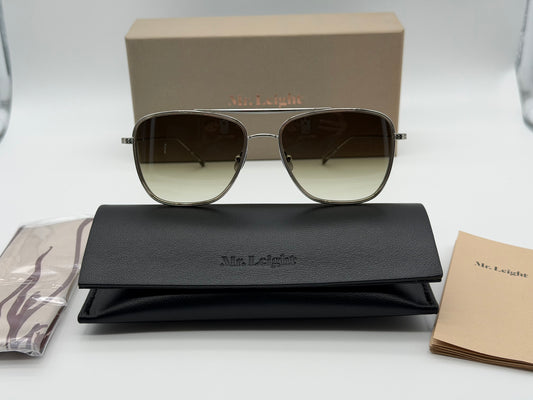 Mr. Leight Novarro 55mm Platinum Vera Titanium / Elm Gradient Japan NEW