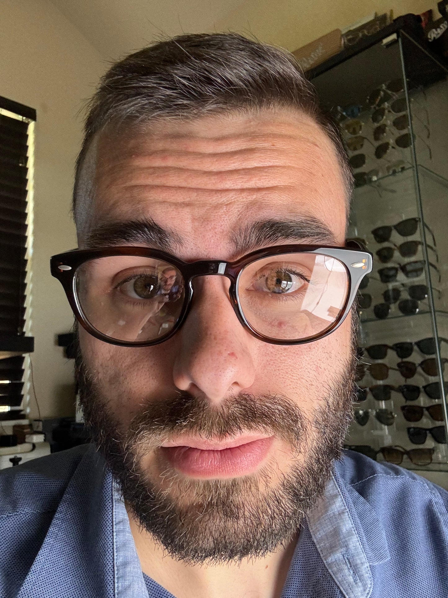 Oliver Peoples Sheldrake 49mm Blue Light Filter / Tuscany Tortoise OV 5036 Italy NEW