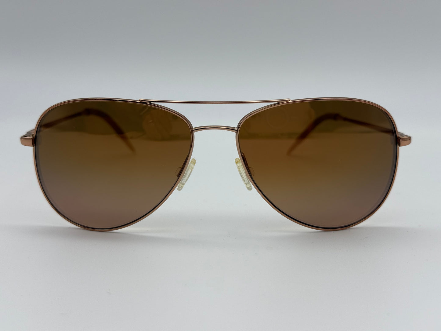 Oliver Peoples Kannon 59mm Soft Rose Crystal Rose Quartz Mirror OV1191 S 5037 / 42 Italy Preowned