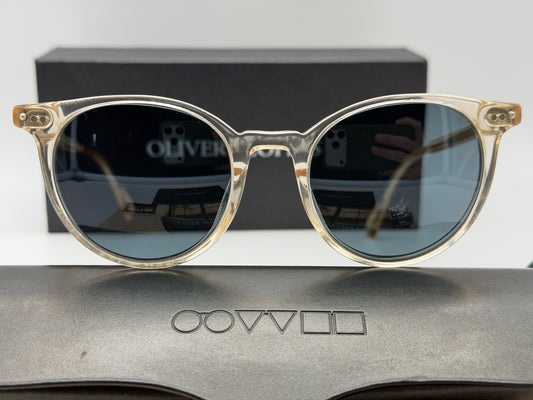 Oliver Peoples 48mm OV 5314SU DELRAY SUN 1094W4 BUFF / Blue Used Read Description