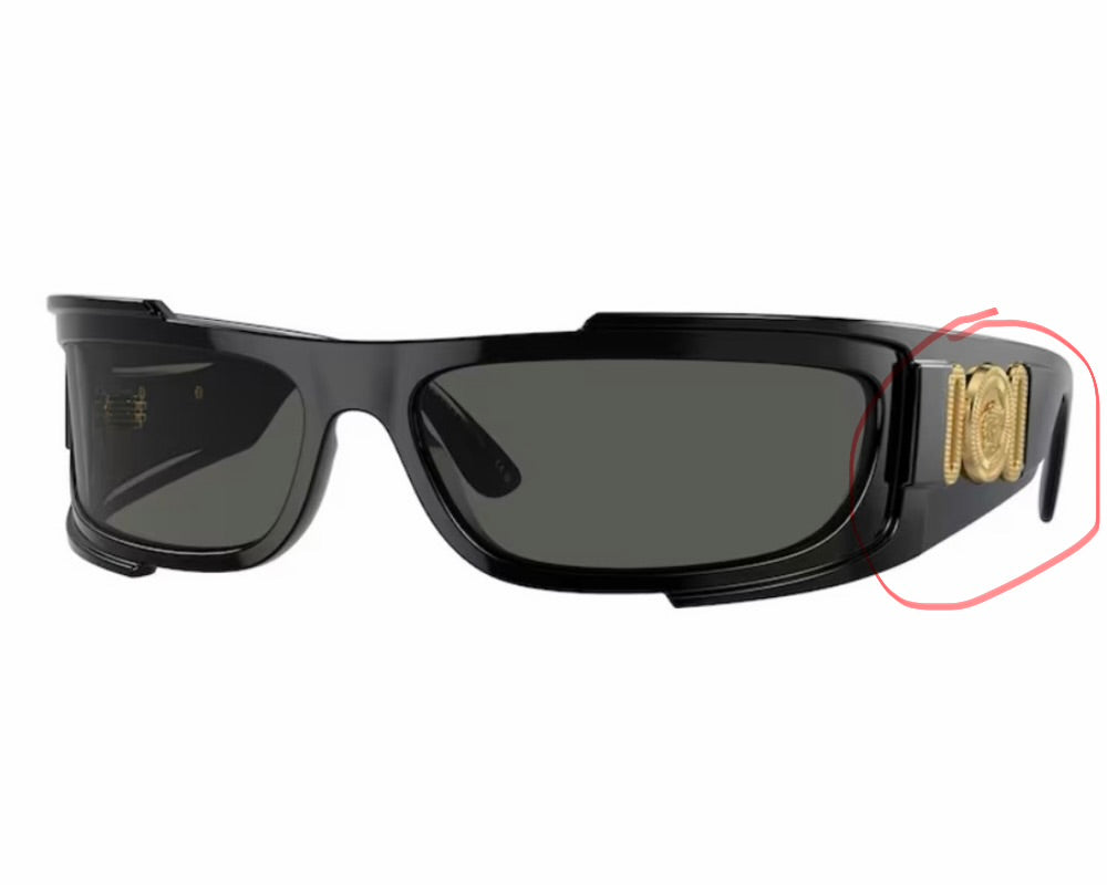 Versace VE 4446 Sunglasses Golden Replacement Temple Side Icon Logo Authentic NEW