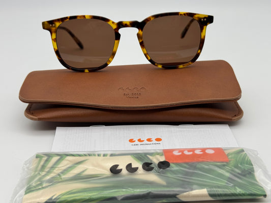 Garrett Leight Ruskin 48mm Bio Spotted Tortoise/ Copper hand finished NEW