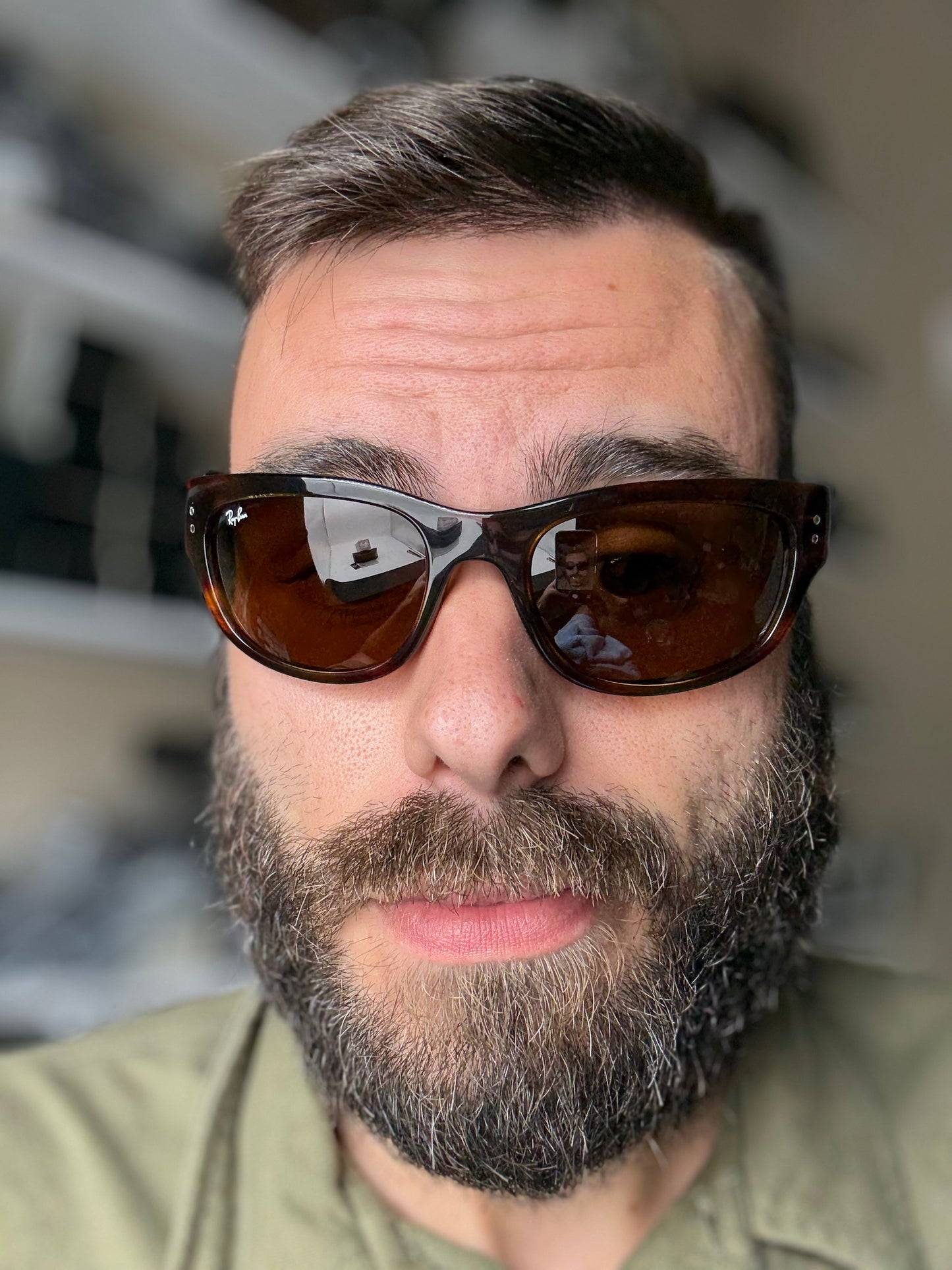 Ray-Ban Mega Balorama 60mm Stripped Havana / Brown B-15 954 / 33 NEW