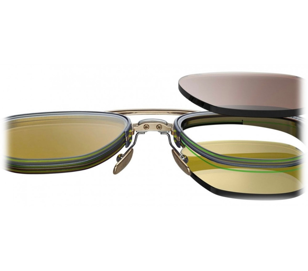 DITA Rikton 54mm Type 402 BROWN WITH PHOTOCHROMATIC AMBER Black Gold DTS117-54-01-Z Japan