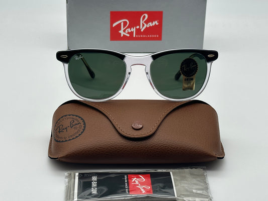 Ray Ban Eagle Eye RB 2398 Black on Transparent Green 56mm Italy