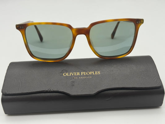 Oliver Peoples OPLL Sun 53mm OV5316SU 1483R8 Semi Matte Light Tortoise Photochromic Sunglasses Preowned